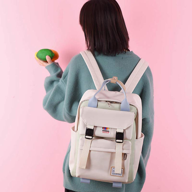 Functional Backpack for Women Waterproof Cute School Bookbag Traval Daypack