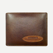 Mens Retro Bifold Short Roomy Leather Wallet Multi Style Optionals