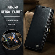Retro Foldable Screen Phone Case Pu Leather Protection Case