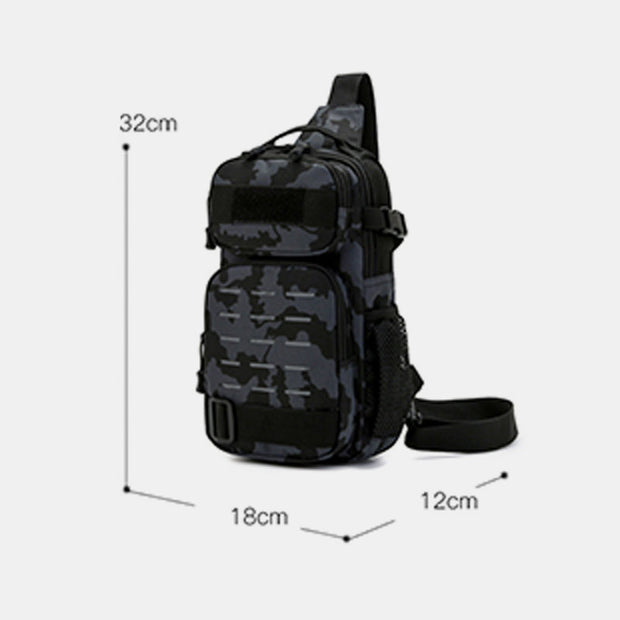 Waterproof Durable Tactical Camouflage Sling Bag With Reflective Strap