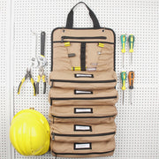 Rolling Tool Bag 16oz Waxed Canvas Tool Roll for Mechanic Electrician Hobbyist