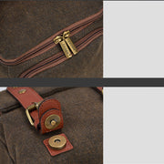 Unisex Canvas Camera Bag Small Compact Camera Shoulder Messenger Bag