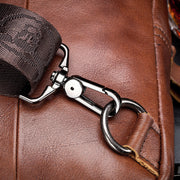 USB Charging Genuine Leather Sling Bag