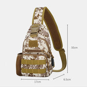 Camouflage Outdoor Sling Bag With USB Charging Port
