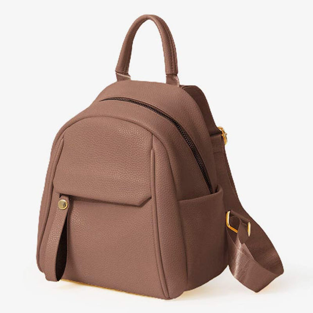 Women Mini Backpack Small Travel Casual PU Leather Daypack Purses