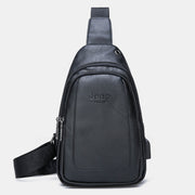 Functional Sling Shoulder Bag Chest Bag Daypack with USB Charger Port