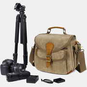 Waterproof Canvas DSLR SLR Bag Case Street Photography Crossbody Shoulder Handbag
