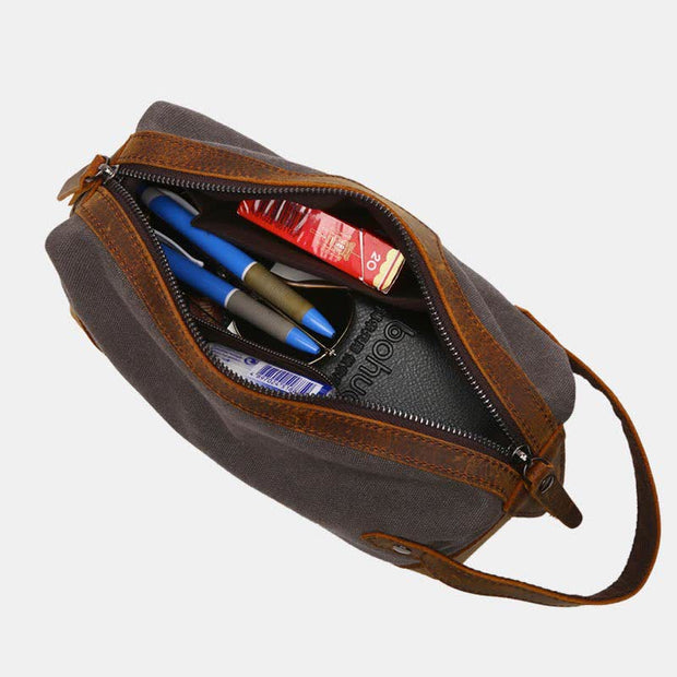 Makeup Bag Small Travel Storage Case Pouch Bag Zipper Canvas Bag